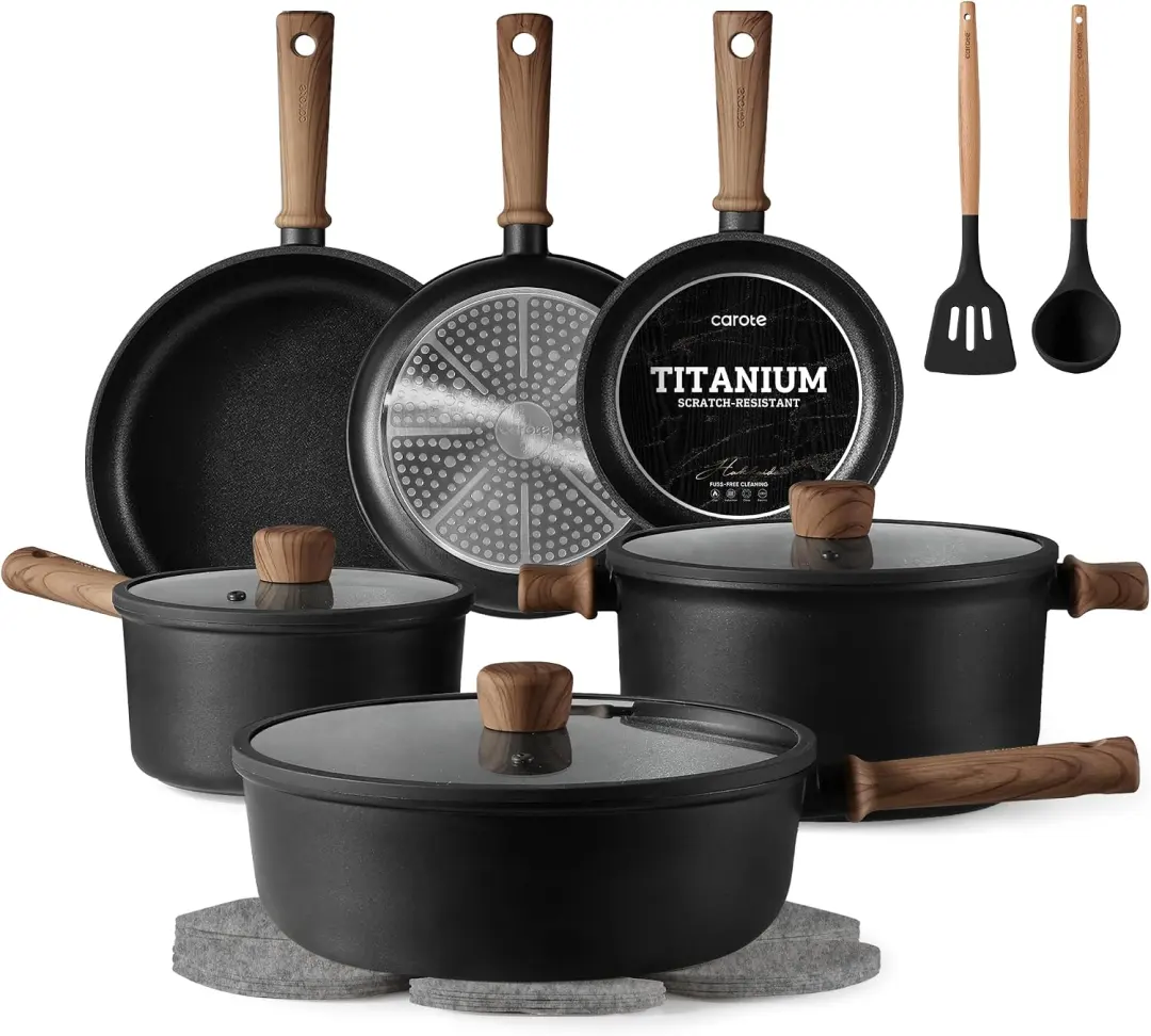 Carote titanium cookware set